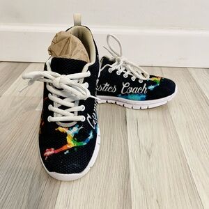 Gymnastics coach sneakers lightweight coach sneakers gymnast shoes black 7.5 7